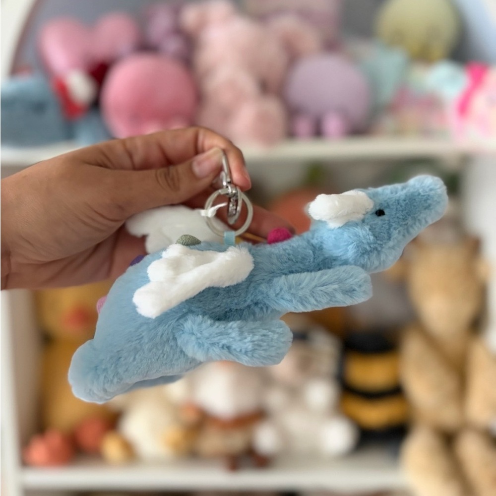 Jellycat Sky Dragon Bag Charm - Authentic & BNWT! - Picture 3 of 6